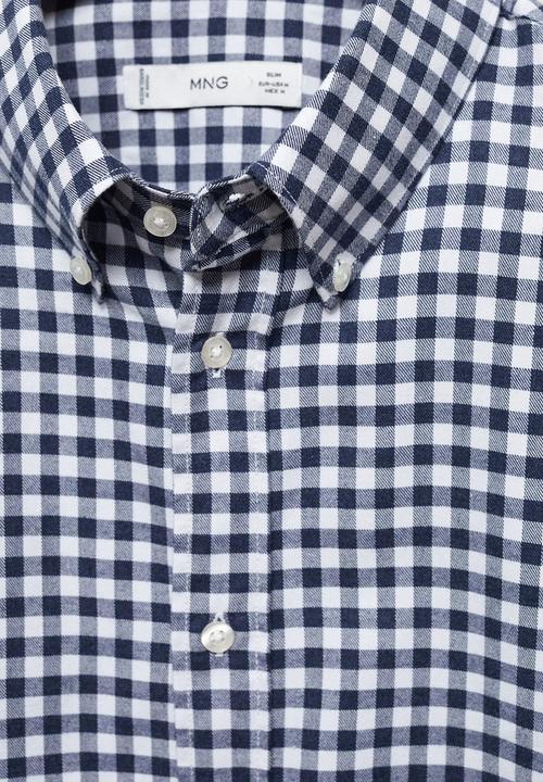 MANGO - Shirt vichy - navy