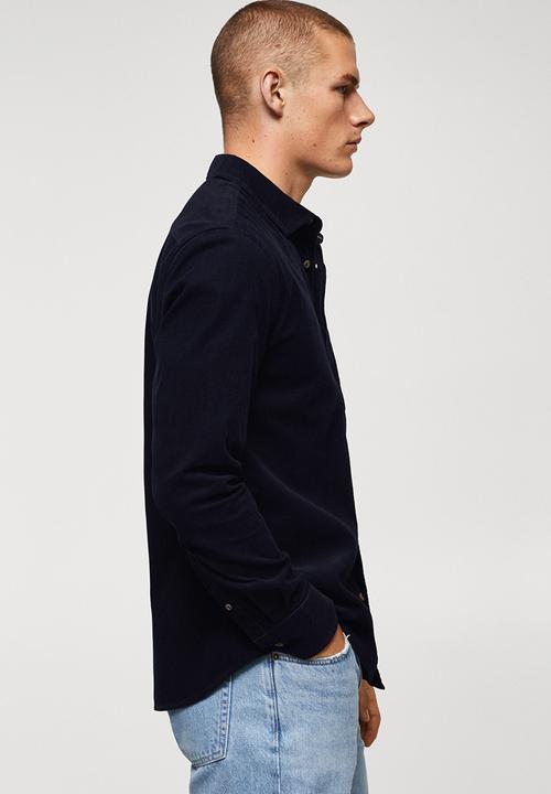 MANGO - Shirt tadi - navy blue