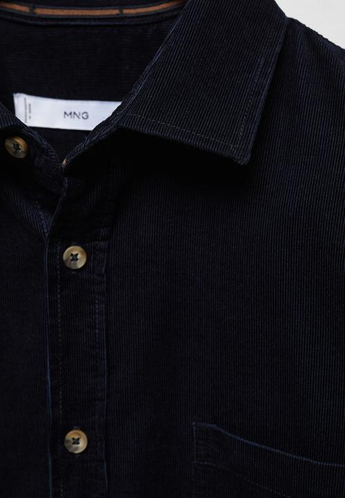 MANGO - Shirt tadi - navy blue