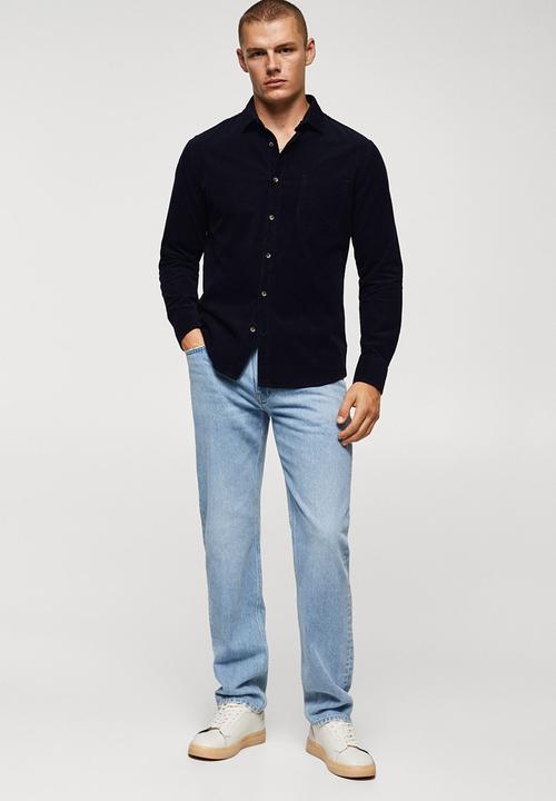 MANGO - Shirt tadi - navy blue
