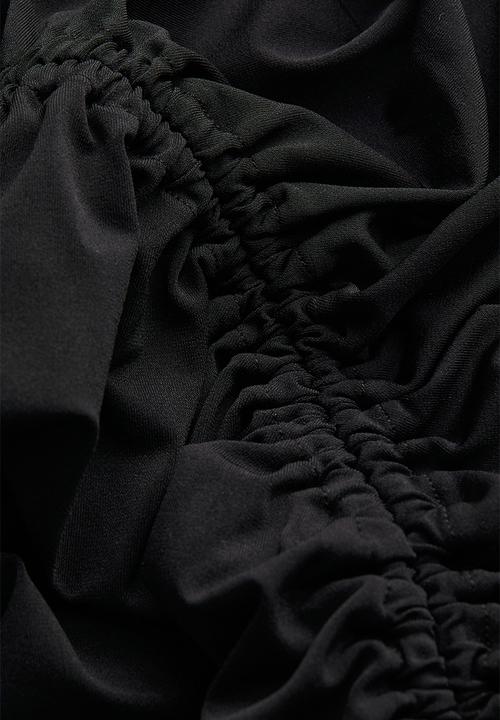 H&M - Oversized one-shoulder dress - black