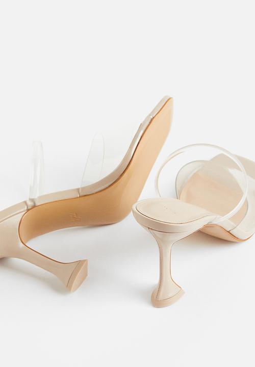 H&M - Heeled sandals - beige,transparent