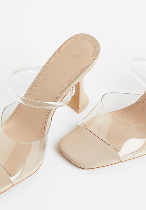 H&M - Heeled sandals - beige,transparent