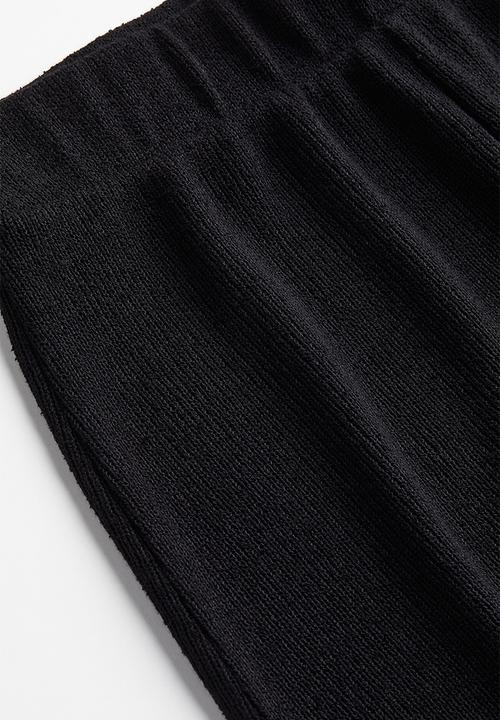 H&M - Knitted pull-on shorts - black
