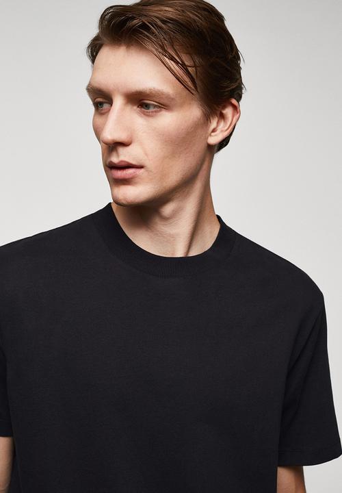 MANGO - T-shirt james - black