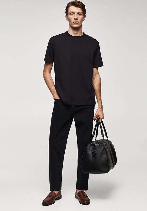 MANGO - T-shirt james - black