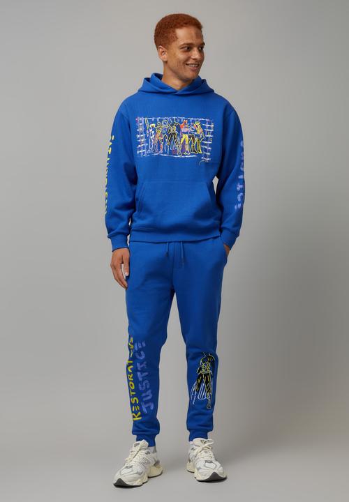 Factorie - Halim flowers trackpant - lcn wb cobalt/halim restorative