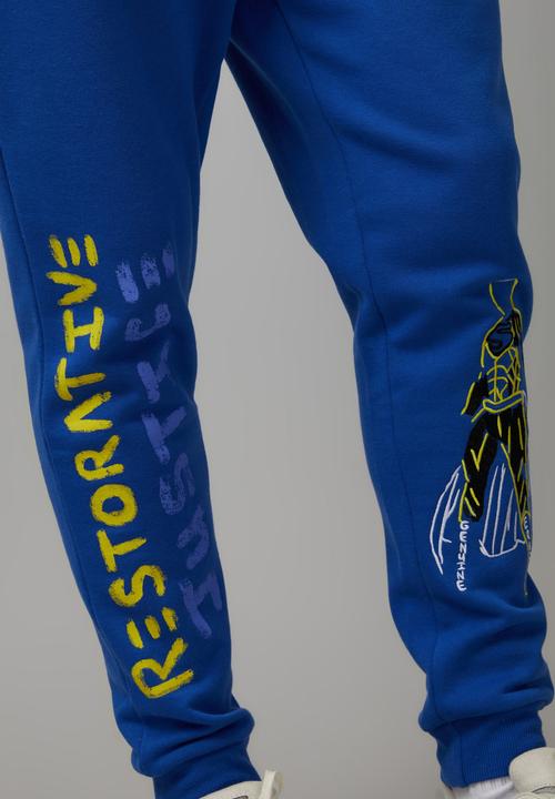 Factorie - Halim flowers trackpant - lcn wb cobalt/halim restorative