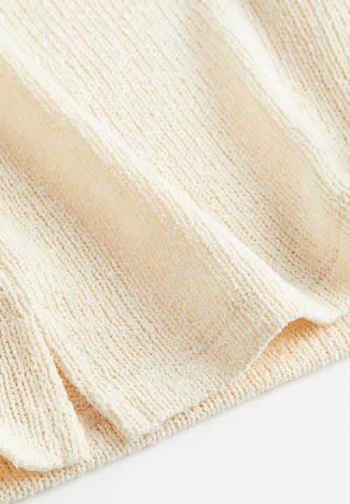 H&M - Knitted pull-on shorts - white