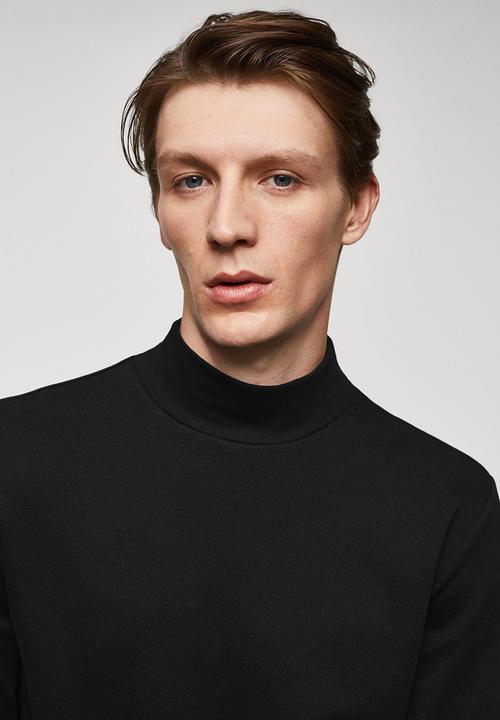 MANGO - T-shirt luton - black