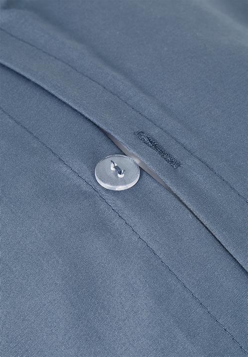 Sixth Floor - Recycled microfibre duvet set - steel blue