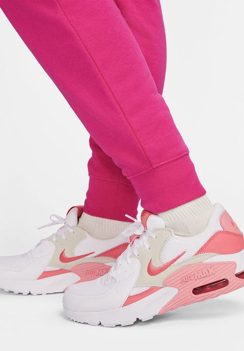 Nike - W Nsw Club Flc Mr Pant Std - Fireberry/White