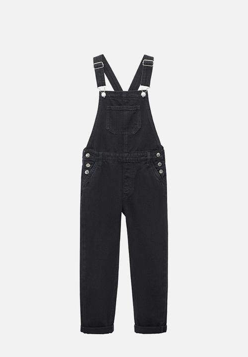 MANGO - Dungarees amara5 - black denim