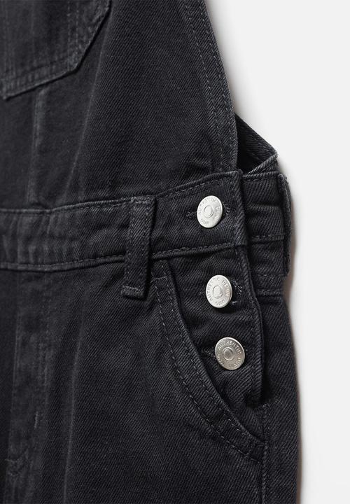 MANGO - Dungarees amara5 - black denim
