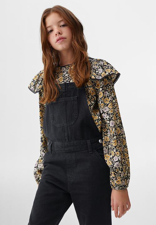 MANGO - Dungarees amara5 - black denim