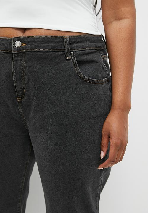 Cotton On - Plus Stretch Bootleg Flare Jean - Smokey Black