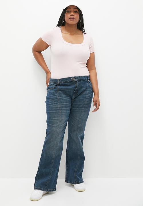 Cotton On - Plus Stretch Bootleg Flare Jean-Mistic Blue