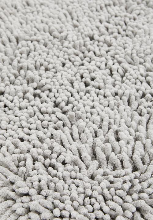 Sixth Floor - Chenille loop polyester pedestal mat - grey