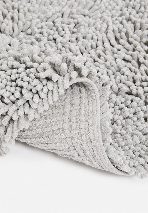 Sixth Floor - Chenille loop polyester pedestal mat - grey