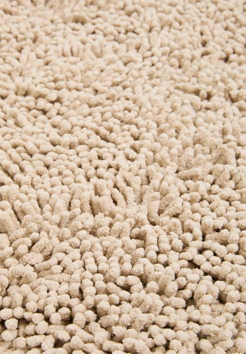 Sixth Floor - Chenille loop polyester bath mat - beige
