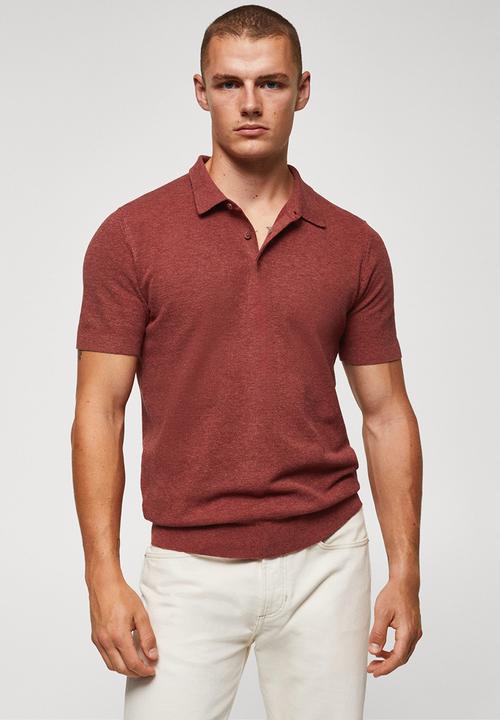 MANGO - Polo shirt andrew-h - bright red