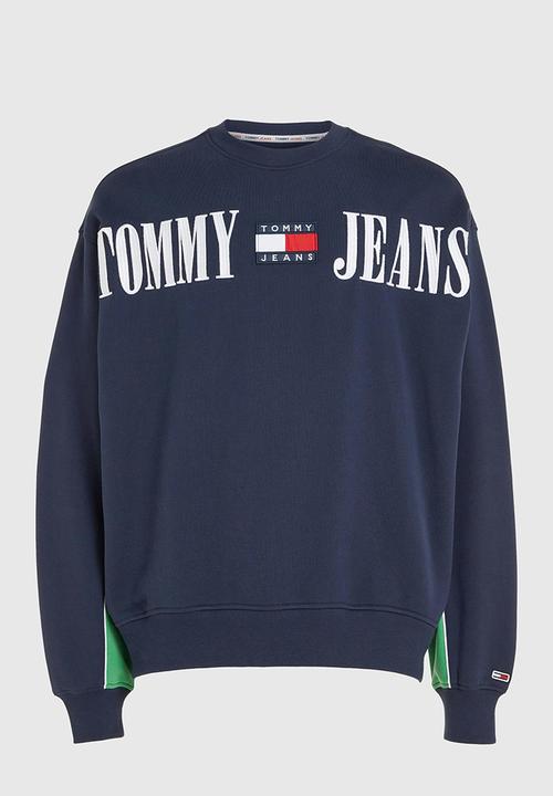 Tommy Hilfiger - Boxy archive crew - navy