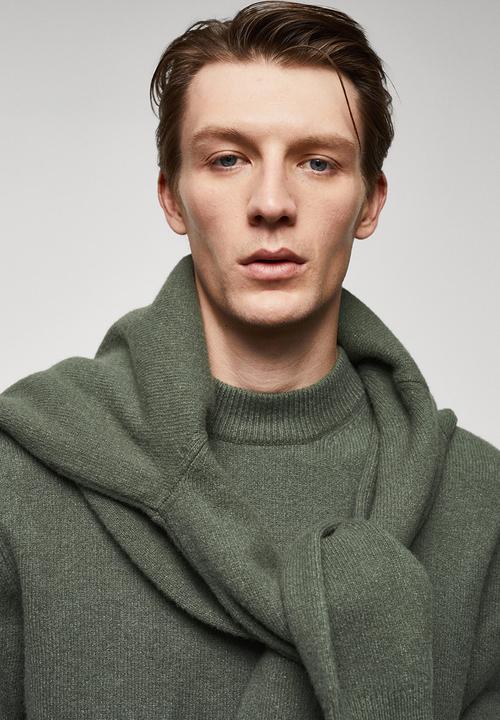 MANGO - Sweater skyler - medium green