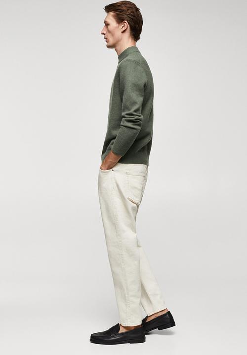 MANGO - Sweater skyler - medium green