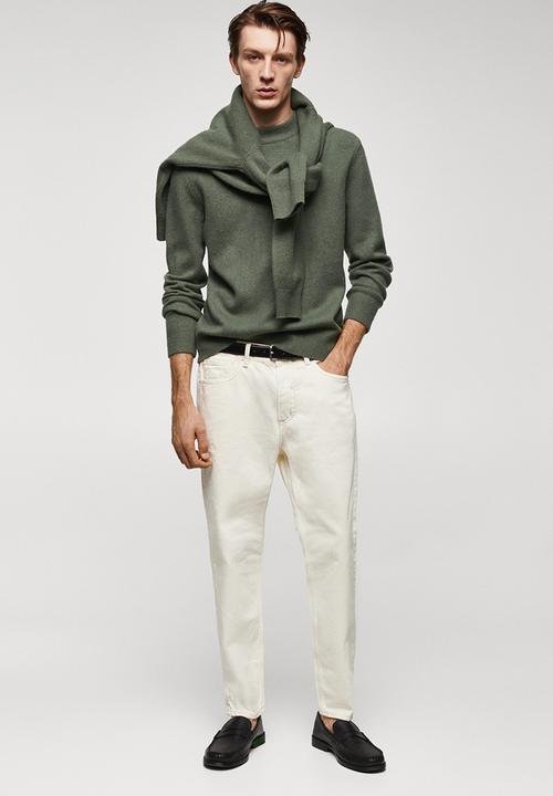MANGO - Sweater skyler - medium green