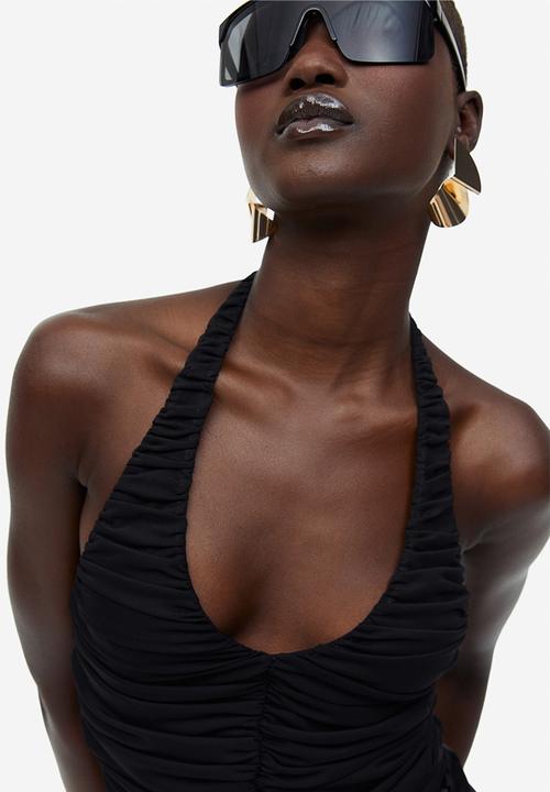 H&M - Draped halterneck body - black