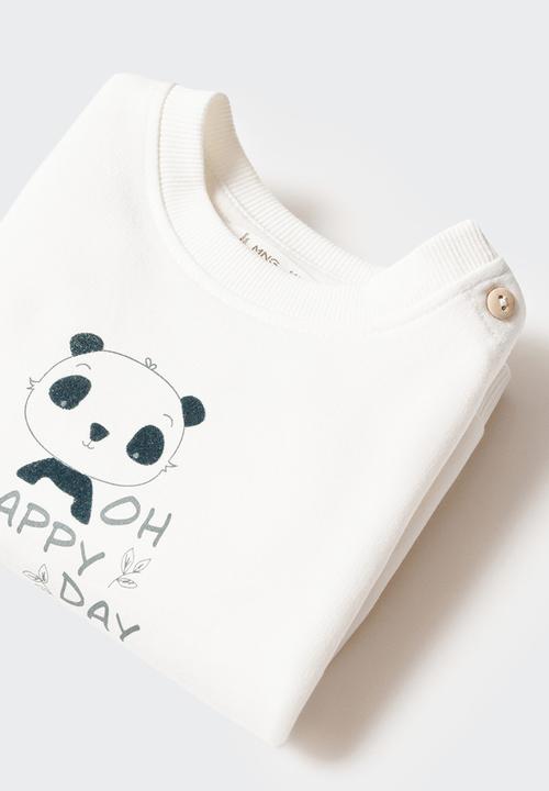 MANGO - Sweatshirt panda - natural