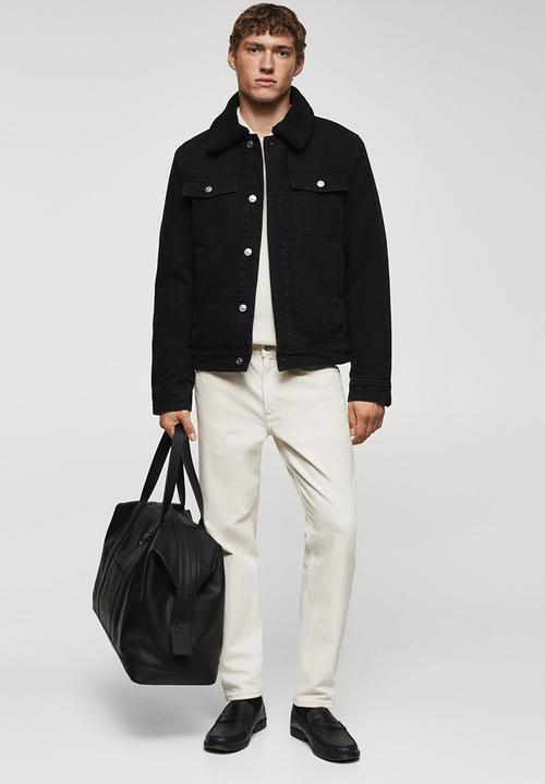 MANGO - Jacket wasp - black denim