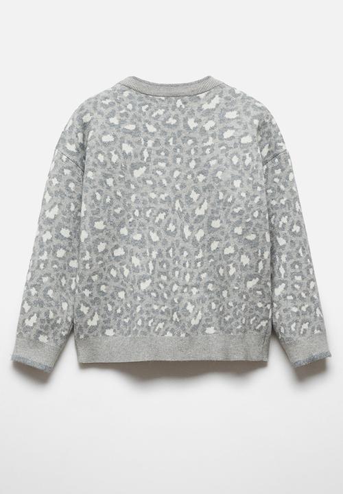 MANGO - Sweater animal5 - grey