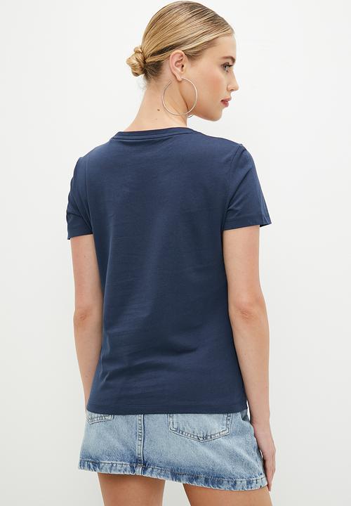 GUESS - Short sleeve cn icon tee - blackened blue