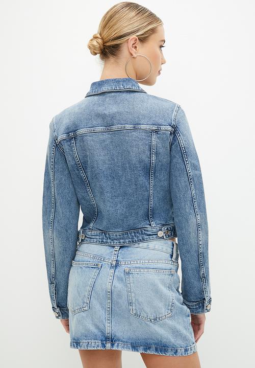 GUESS - Sexy trucker jacket - atlas indigo wash