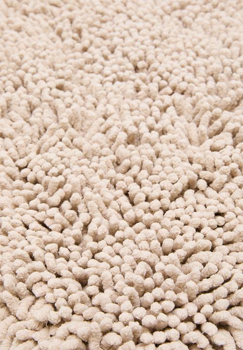 Sixth Floor - Chenille loop polyester pedestal mat - beige