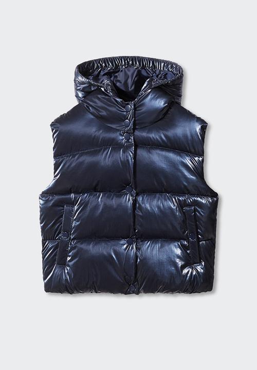 MANGO - Waistcoat sidney - navy