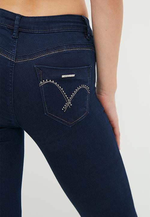 SISSY BOY - Jon jon with hem detail - blue black