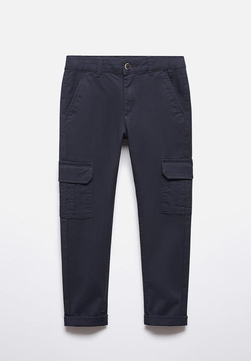 MANGO - Trousers cargo - navy