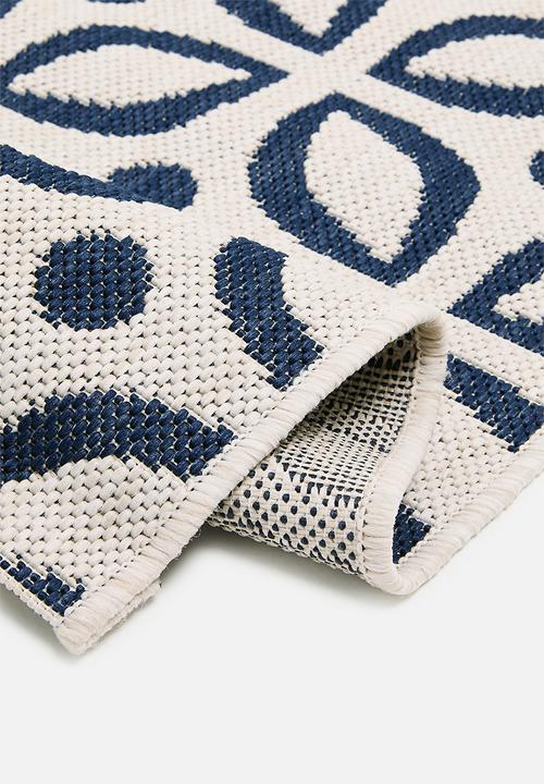 Hertex Haus - Fezco outdoor/ kitchen runner - Blue