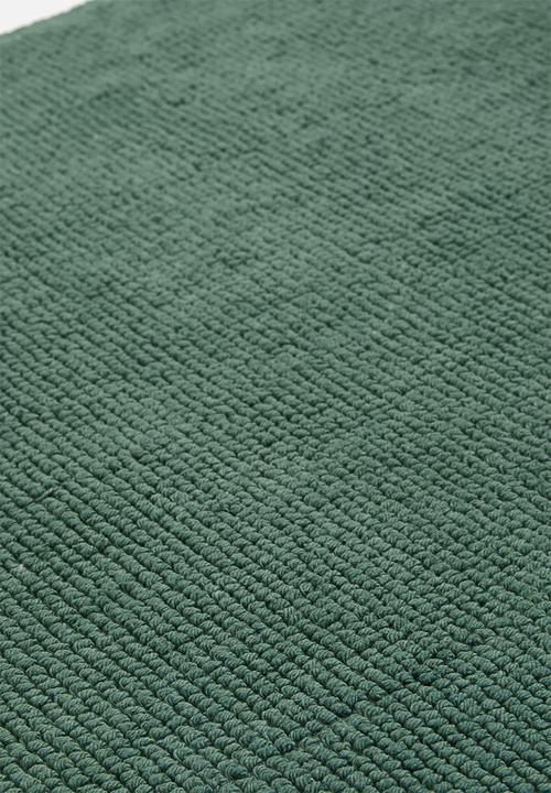 Sixth Floor - Plain cotton bath mat - green