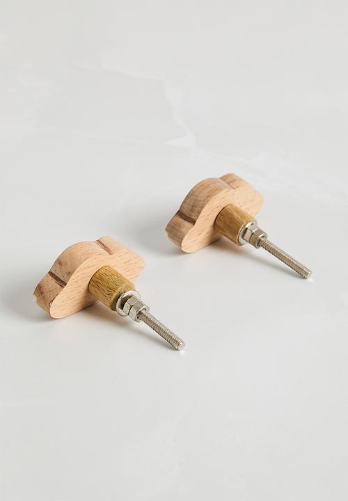 Sixth Floor - Cloud knob set of 2 - white