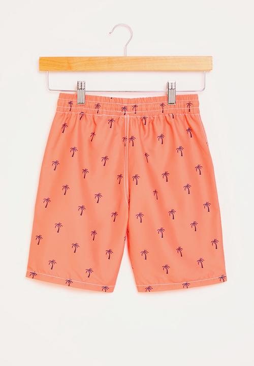 Pop Candy - Printed boards  shorts - orange