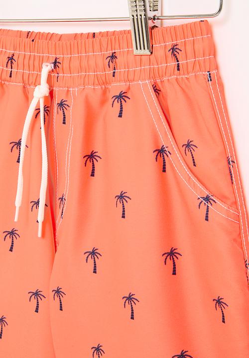 Pop Candy - Printed boards  shorts - orange