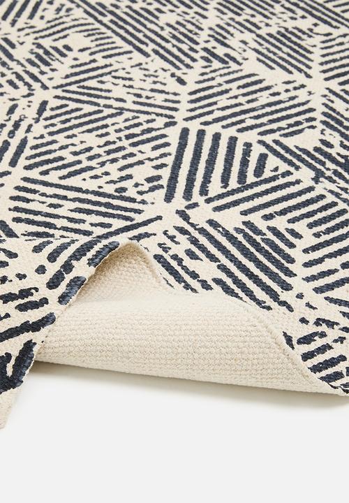 Sixth Floor - Trent printed runner - blue