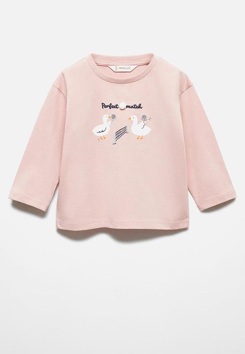 MANGO - T-shirt ducks - pink