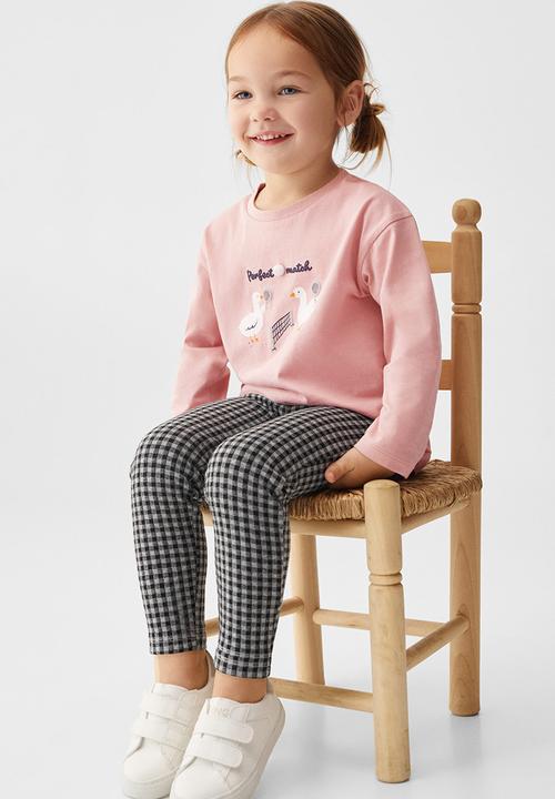 MANGO - T-shirt ducks - pink