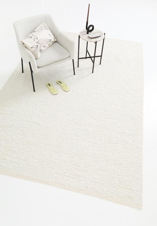 Sixth Floor - Boucle hand woven rug - natural & brown