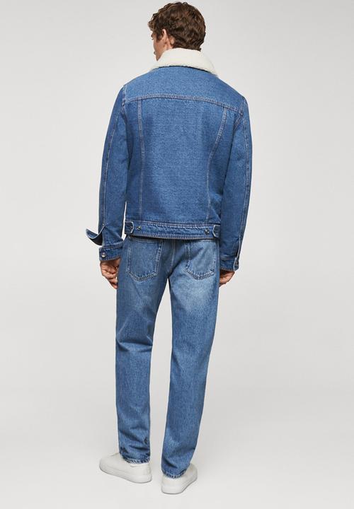 MANGO - Jacket wasp - blue