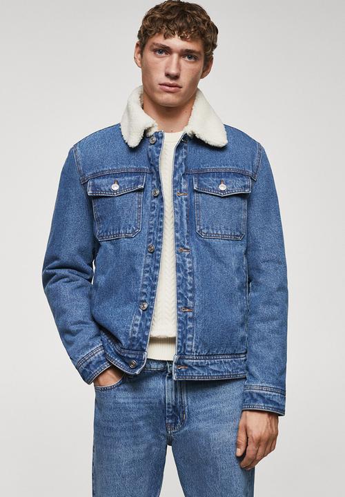 MANGO - Jacket wasp - blue